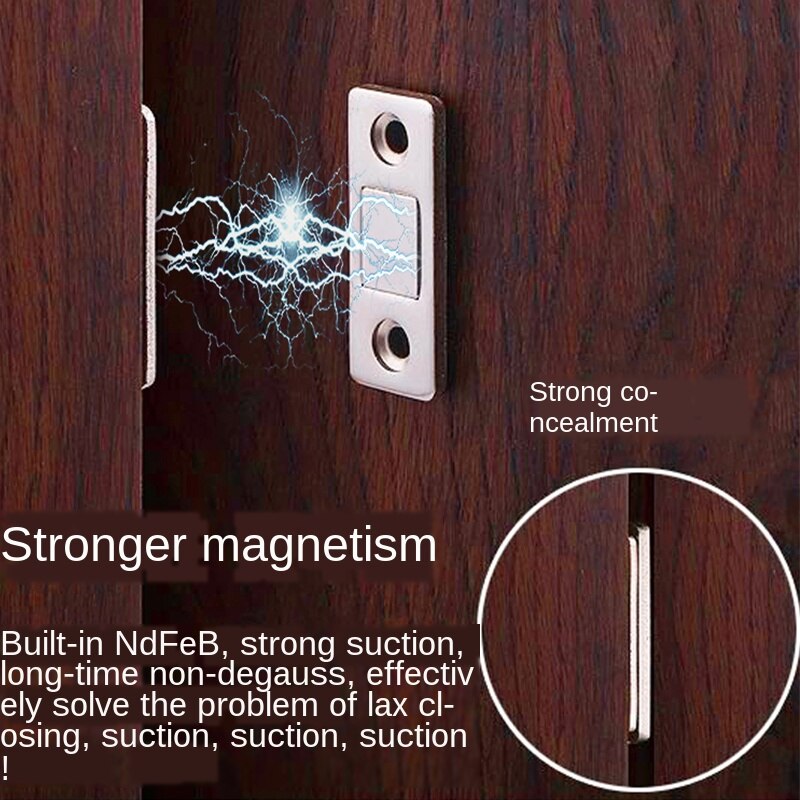 2pcs/Set Punch-free Magnetic Door Closer