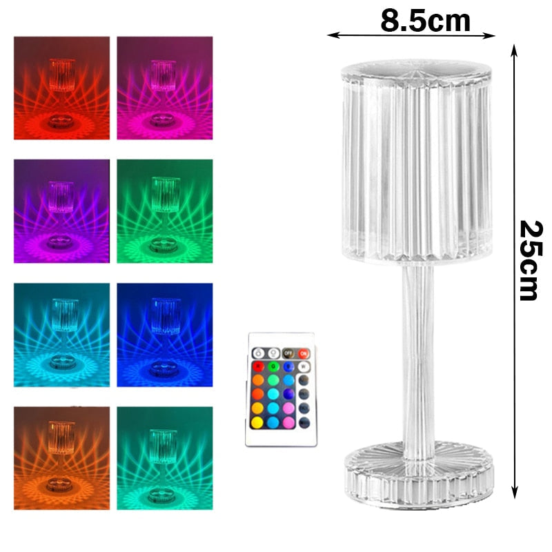 touching Control Crystal Lamp