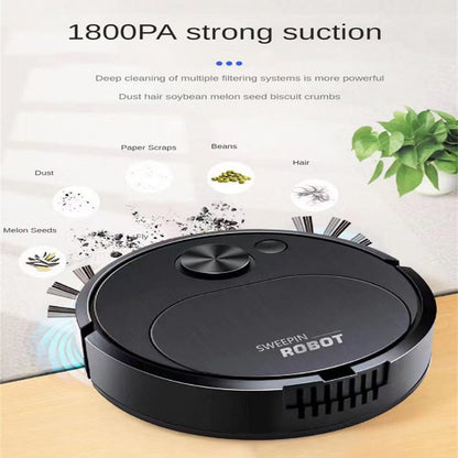 Intelligent sweeping robot suction, sweeping and mopping three in one